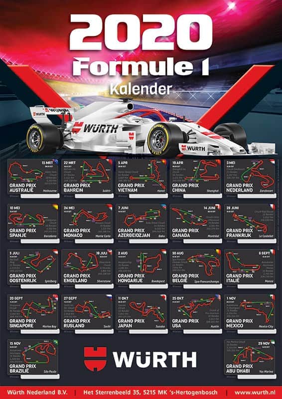 Formula1calendars Com Calendar Overview Formula 1 Race On A Poster